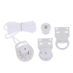 rideau kit chaîne blanc rondelettes clips accessoire fenêtre moderne bricolage remplissage débutant