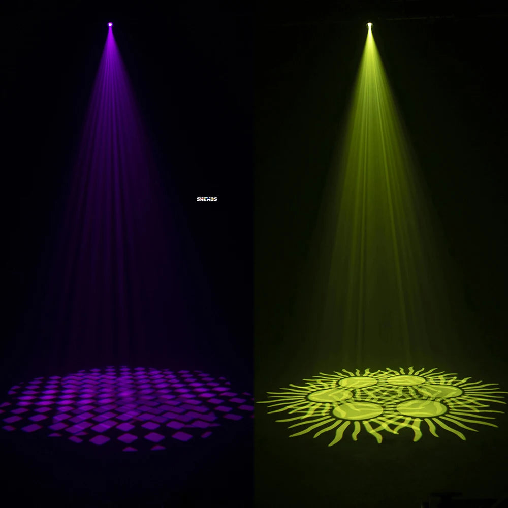 projecteur led gobo 100w ecran lcd scene discotheque spectacle dj
