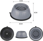supports pieds anti vibration caoutchouc antidérapants gris noirs texturés meubles modernes fixations ventouses silencieux