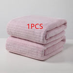 serviettes bain microfibre absorbantes rayées gris rose orange rouge bleu rapide séchage moderne confortables