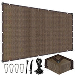 toile d'ombrage noire maille fine anneaux cordes jardin terrasse patio extérieur