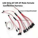 connecteur ruban led rouge vert blanc noir jst sm 3p fil cuivre cable different