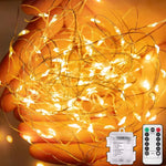 guirlande lumineuse led multicolore blanc blanc chaud bleu moderne clips télécommande modes timer
