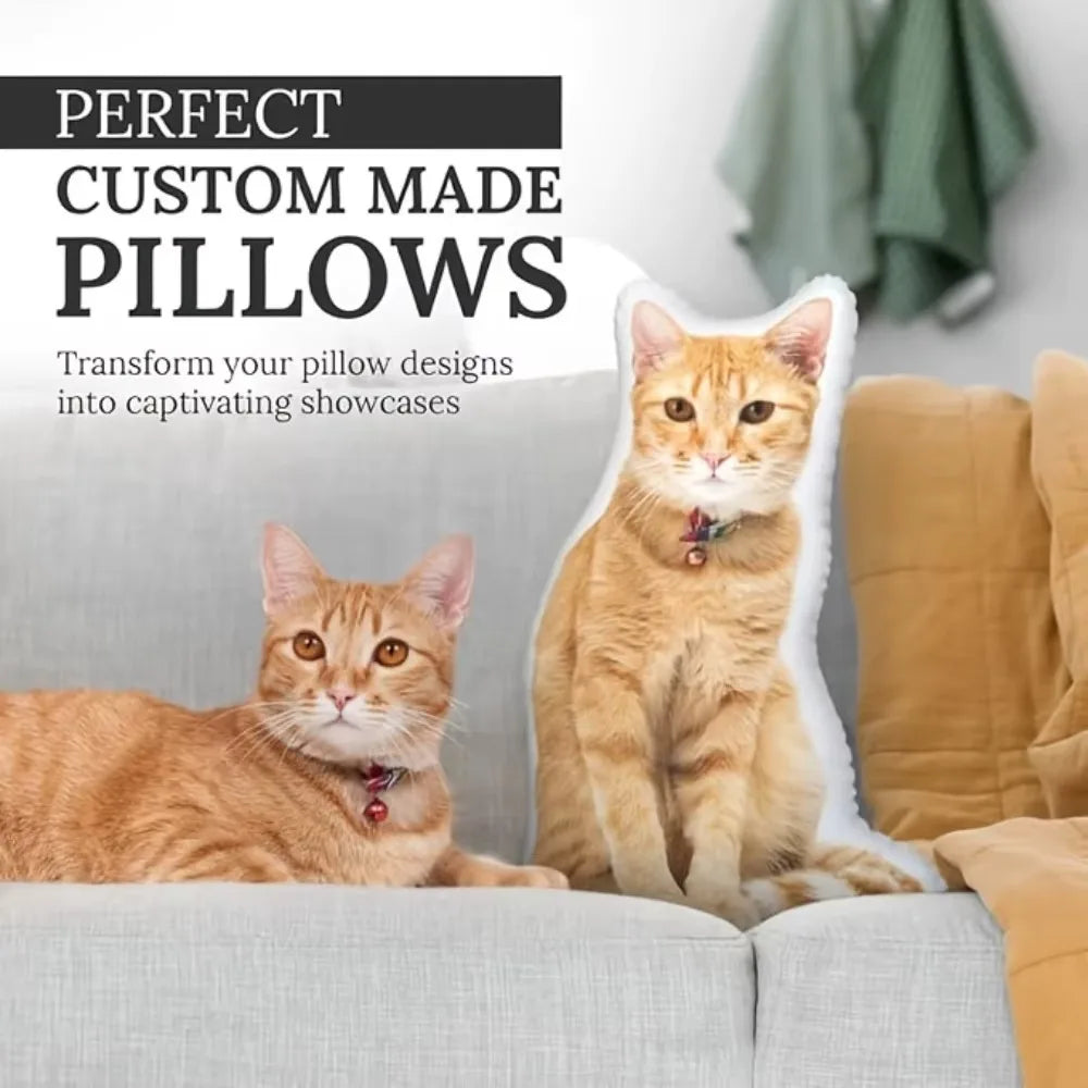 coussin personnalisé imprimé animaux coussinet décorative amovible lavable moderne variées chiens chats oiseaux