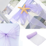 décoration événementielle mariage nœuds papillon rubans organza transparent orange bleu violet rose blanc sièges