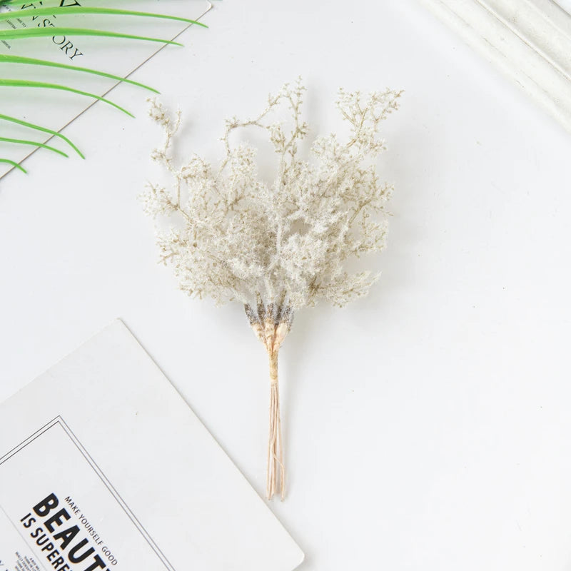 guirlande fleurs séchées blanc bleu rose vert décoration noël mariage rustique festiveextérieur