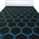 tapis sol mousse eva hexagon noir vert moderne antidérapant adhésif camping surf