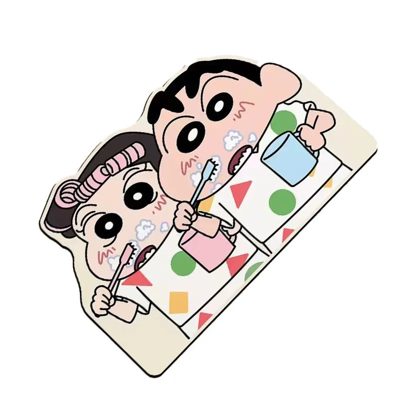 tapis bain absorbant eau rapide sec cartoon personnages shin chan géométrique bulles antidérapant