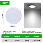 plafonniers led blancs modernes rond carré éclairage cuisine salon 10w 15w 20w 30w