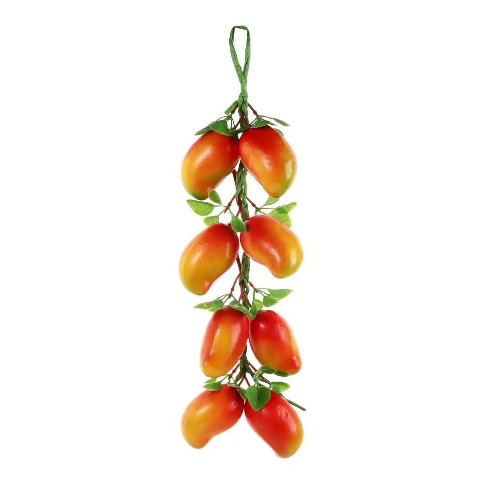 décoration murale guirlande fruits artificiels moderne réaliste clips vert rouge jauneintérieur