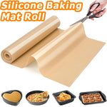 tapis cuisson silicone beige moderne antiadhésif antidérapant rouleau 6ft 8ft 10ft resistant chaleur pâtisserie