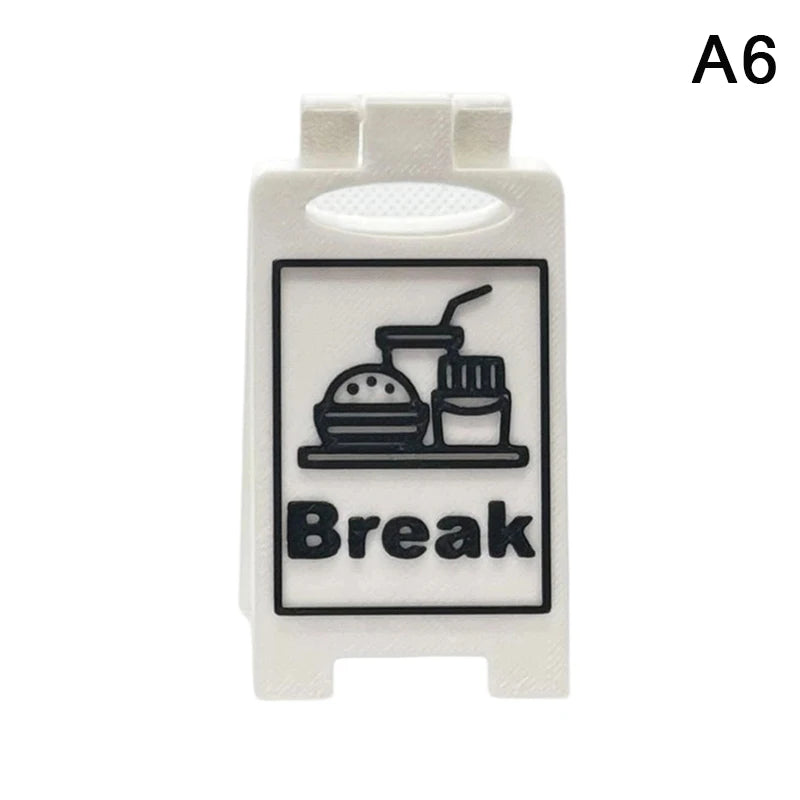 plaque signalisation humour clips texte imprimé travailler moderne blanc rouge
