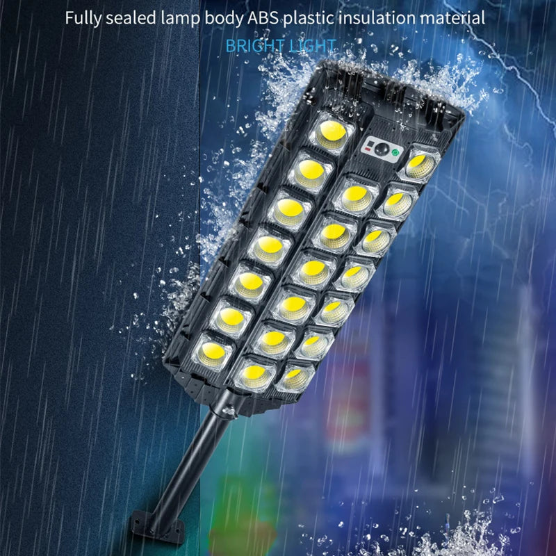 lampe solaire led moderne noire ip66 recharge solaire télécommandeextérieur pi
