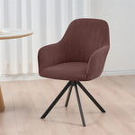 housse chaise gris rayures moderne élastique poignées salle manger mariage banquette cuisine