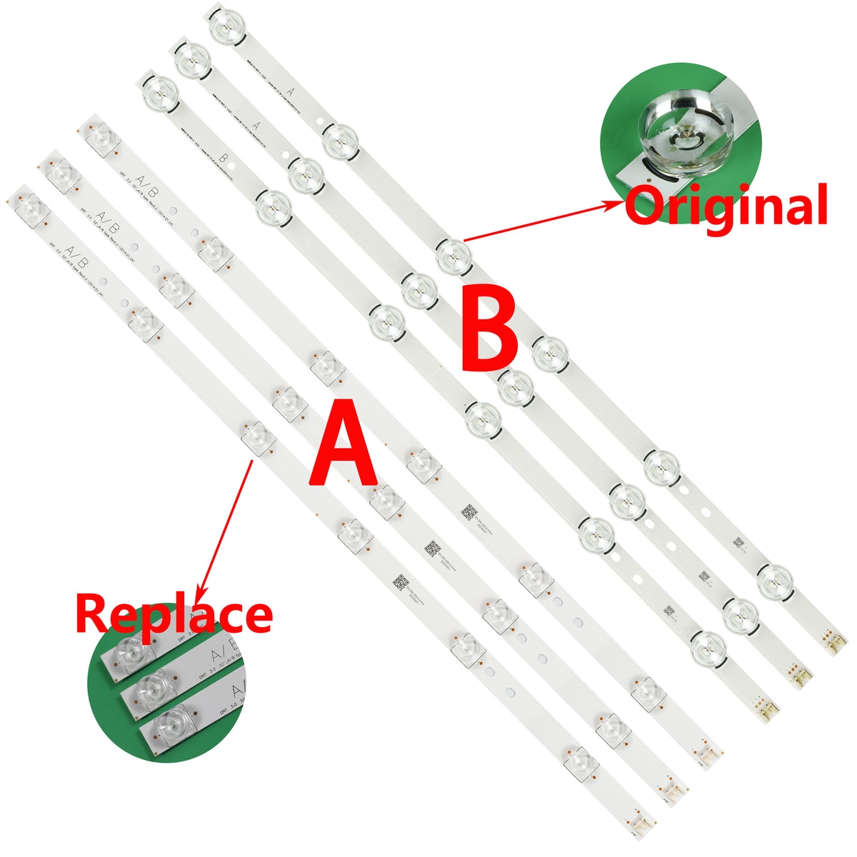 bande lumineuse led blanc adhésive moderne connecteurs trou fixation qr code