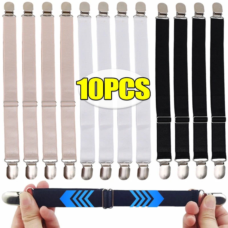 attaches lit clips métalliques couleur noir blanc beige pack 10pcs fixations housse matelas