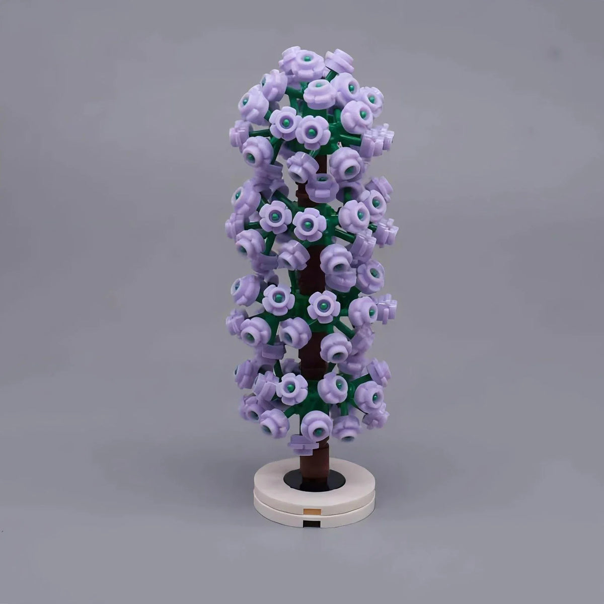 arbres miniatures créatifs fleurs roue dentée couleurs vives base plate naturelle
