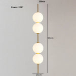suspension lumineuse moderne blanc doré sphères translucides câble suspendu minimaliste trois leds chambre salon