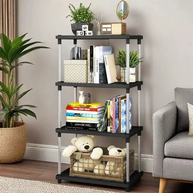 étagère moderne noire blanche rangement salon cuisine chambre livres boîtes plantes accessoires minimaliste