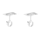 anneaux rideau transparents moderne auto adhésifs sans perçage brackets supports chambre salle bain