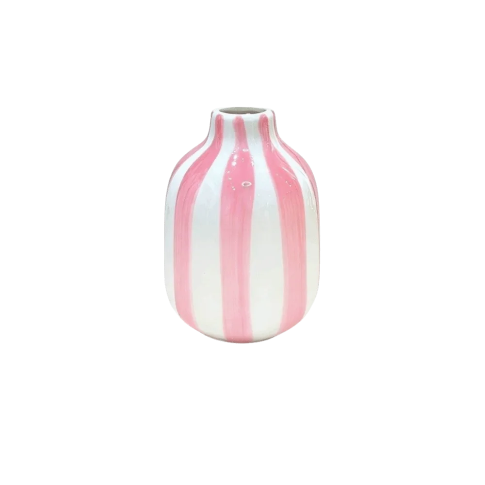 vases porcelaine rayures rouge blanc bleu jaune modernes tables restaurants