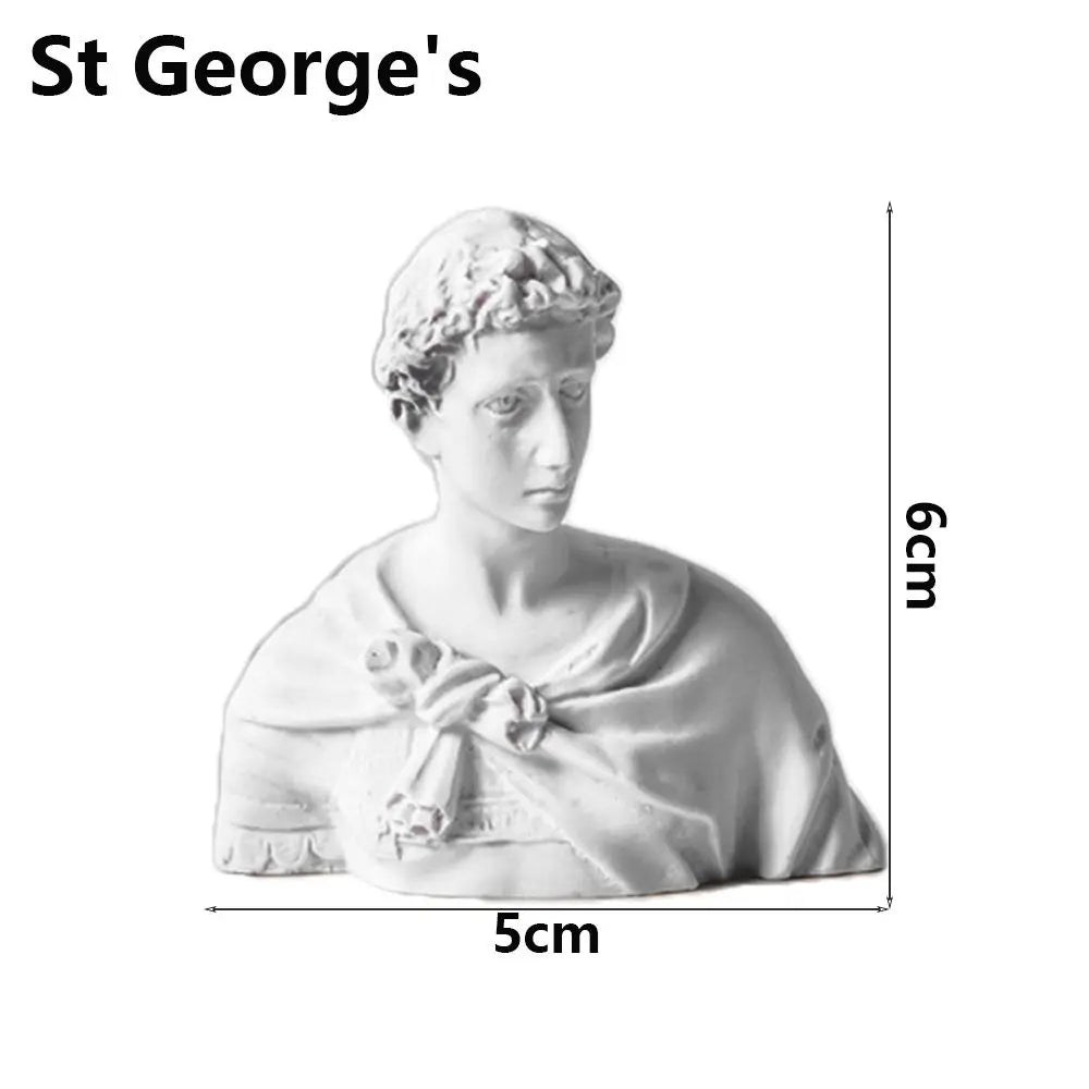 buste sculptural blanc poli résine mythologie grecque classique ornement figurinescrição
