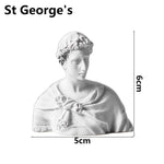 buste sculptural blanc poli résine mythologie grecque classique ornement figurinescrição