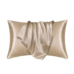 housse coussin moderne couleur rose pâle blanc gris beige violet satinée opaque lit chambre