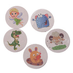 autocollants aimants multicolores dessins animés cartoon fée dinosaure lapin éléphant zèbre enfants urinoir thermochromique