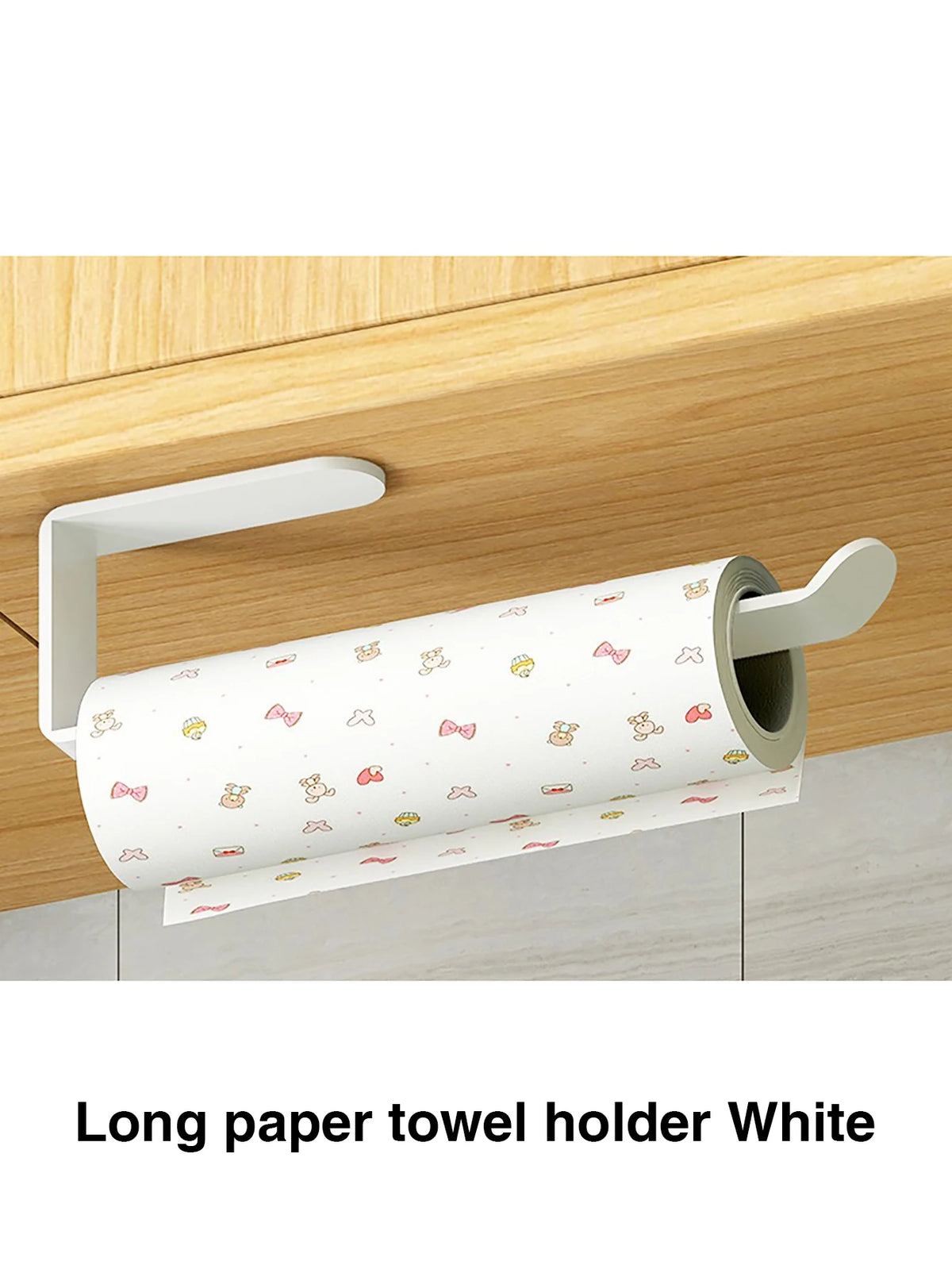porte serviettes papier adhésif moderne rayures fines beige clair salle bains accessoire rangement rouleaux