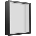 cadre photo bois moderne noir fleurs séchées verre transparentintérieur texturé pinces métalliques 10 punaises