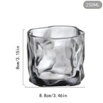 tasses thé verre twist transparent bleu orange décoration cadeau DIY