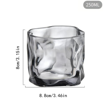 tasses thé verre twist transparent bleu orange décoration cadeau DIY