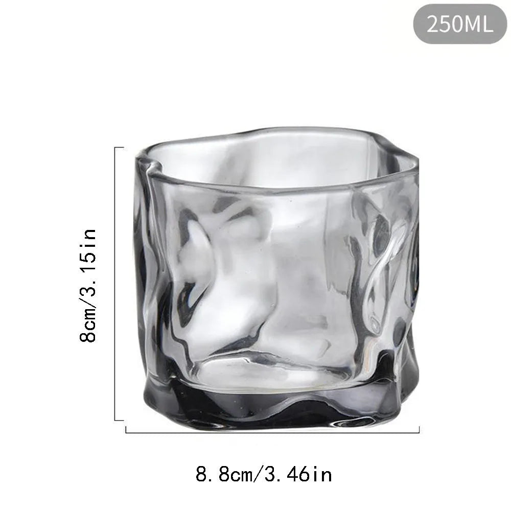 tasses thé verre twist transparent bleu orange décoration cadeau DIY