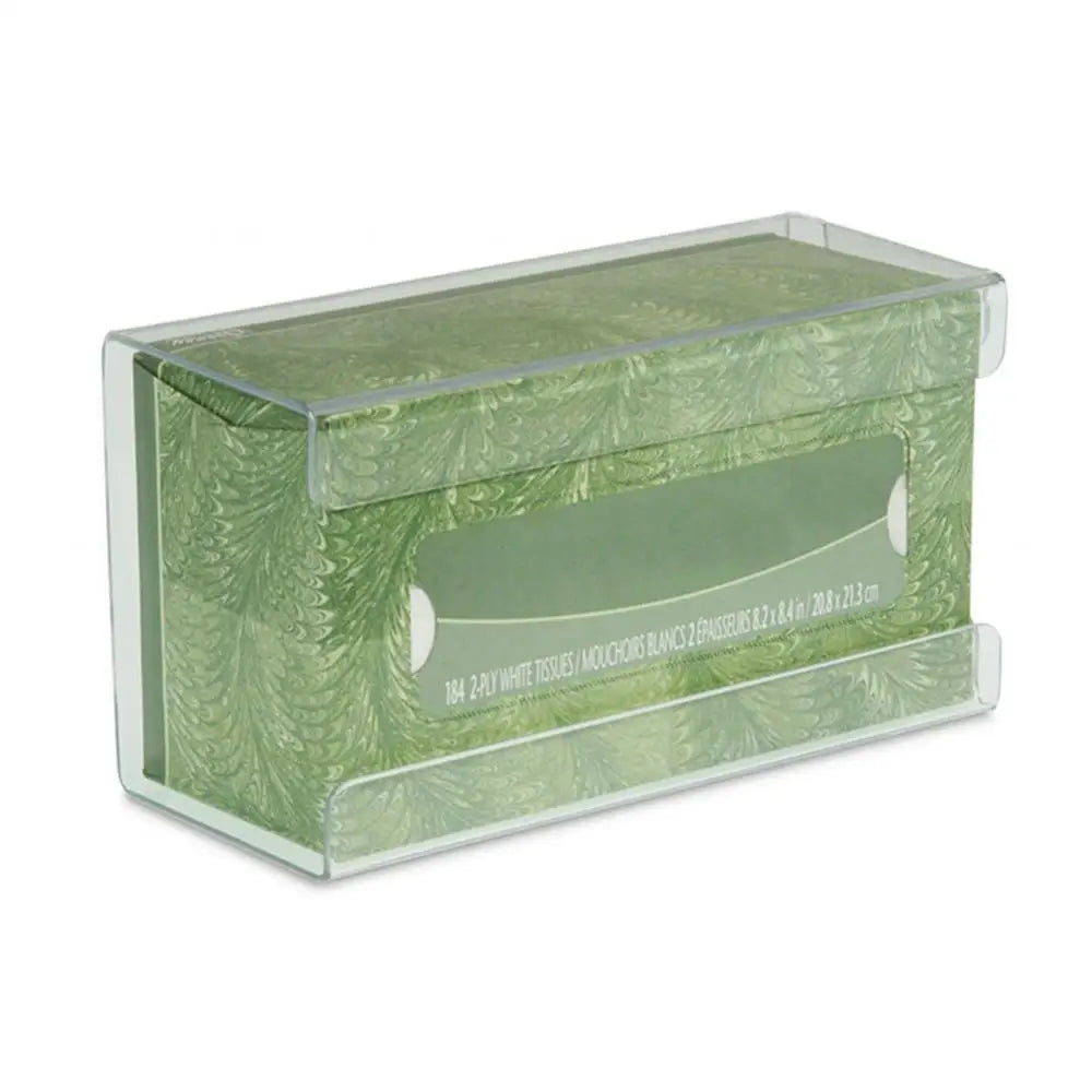 boîte rangement transparente moderne porte mouchoirs boîte organiser rectangle adhésif fixations minimaliste