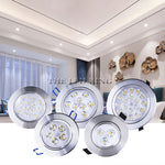 spots led 6w 8w 10w 14w blanc moderne grille refroidissement clips aluminium