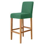 Housse chaise jaune rayée moderne adhésive polyester bar stool banquet