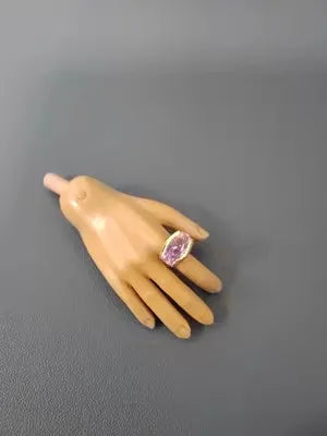 Bague miniature poupée 1/6 pierres précieuses boîte rangement décorative rouge