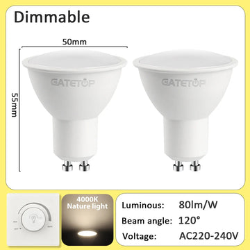lot spots led gu10 blanc chaud froid éclairage encastré intérieur moderne