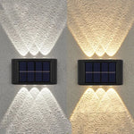 lampes murales solaires led modernes ip66 imperméablesextérieur minimalistes