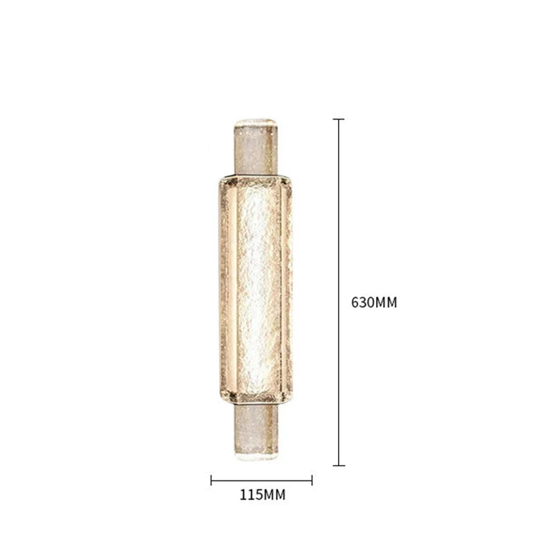 lampe murale moderne dorée transparente éclairage chambre salon led autonome flux lumineux élevé