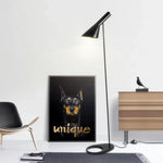 lampe sol moderne blanc noir minimaliste interrupteur bouton