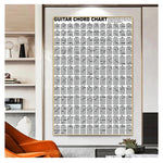 tableau chordes guitare impression graphique toile sans cadre moderne blanc noir