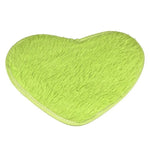 tapis forme cœur doux violet moderne 30x40cm antidérapant bain salon