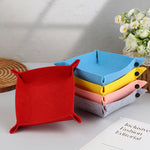 plateau rangement moderne bleu rose rouge jaune gris uni opaque 20cm 35cm