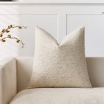 housse coussin carrée décorative texture tissée moderne canapé salon chambre couleur unie