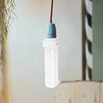 ampoule fluorescente compacte 13w blanc moderne opacité lisse tringle câble électrique pin downlight