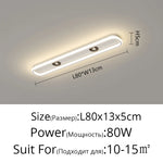 plafonnier led moderne ultra mince bande lumineuse chambre couloir blanc flux lumineux élevé télécommande