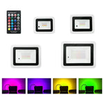 projecteur led rgb blanc noir moderne télécommande clips rotatifs certification ip68 vde ul rohs
