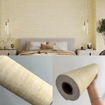 papier peint moderne beige texture grunge adhésif imperméable résistant humidité soundproof cuisine chambre salon